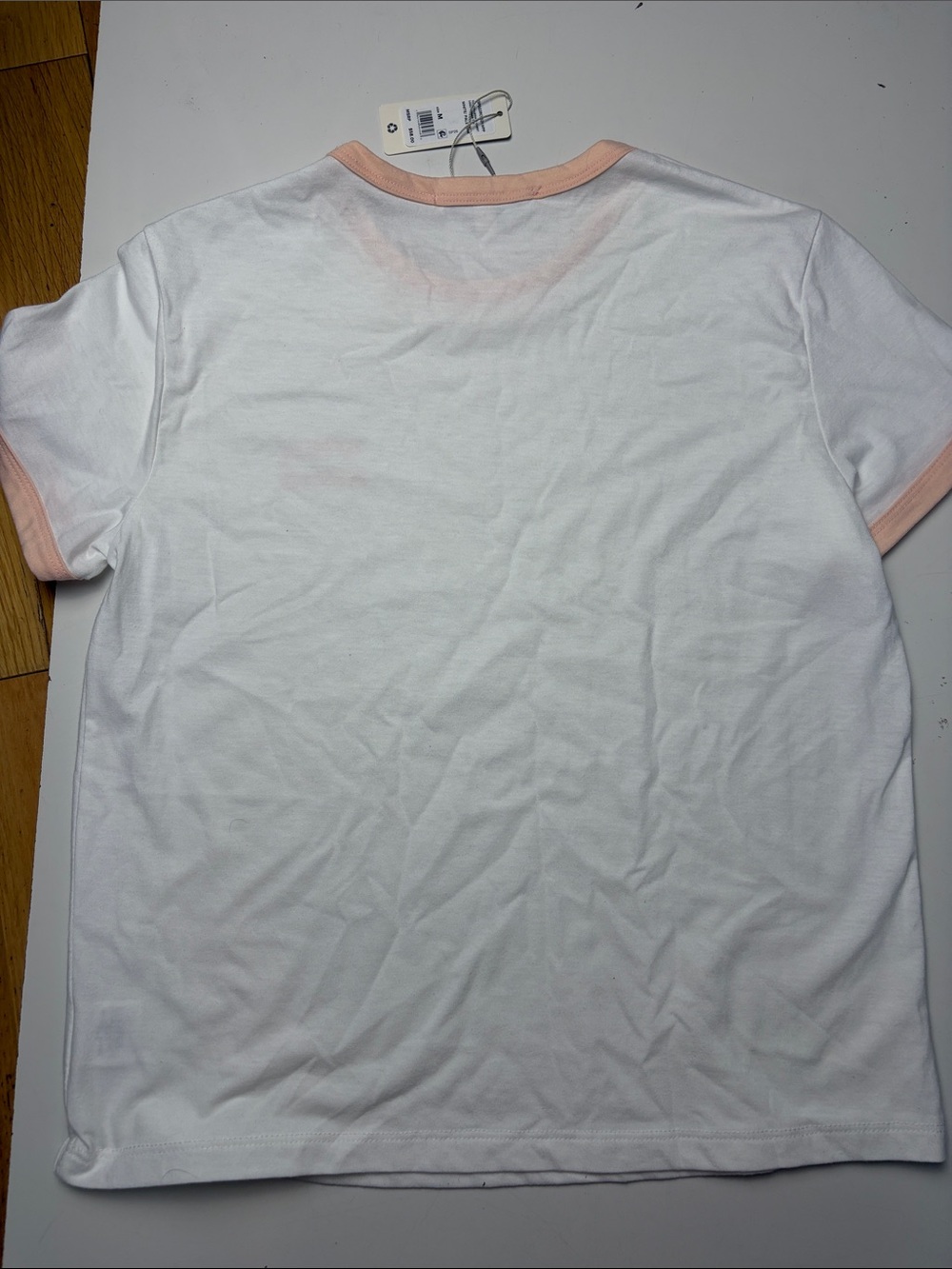 Favorite Daughter The Collegiate chest logo ringer tee sz M - Picture 6 of 6